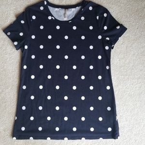 B.R. Polka Dot Signature Tee
